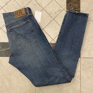 $490 NWT Ralph Lauren Double RL (RRL) Slim Fit Jeans- 30x32